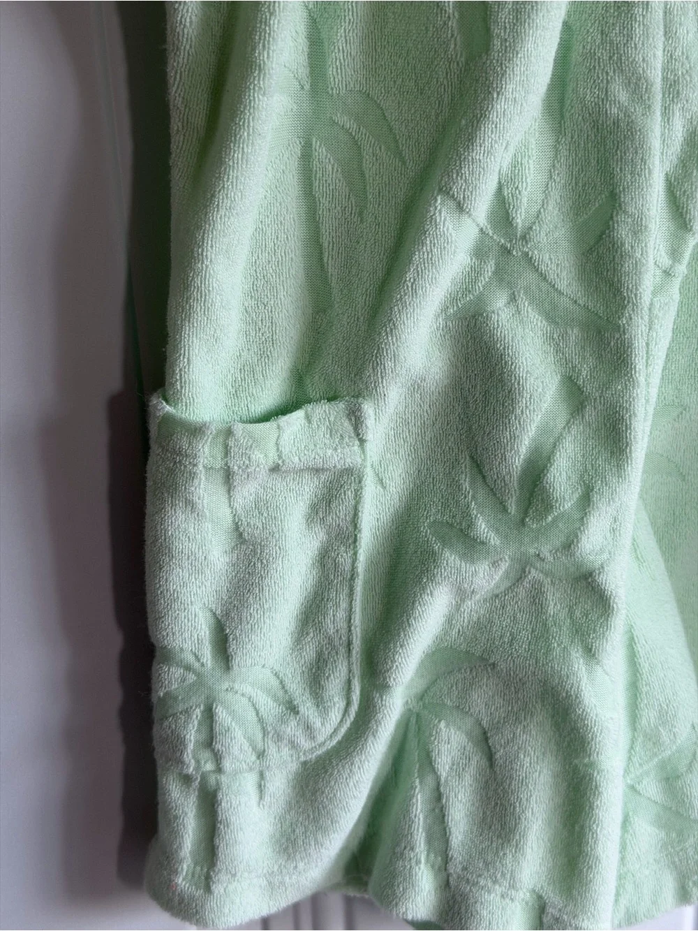 Light Green old navy Terry Romper with Front Pockets 4T